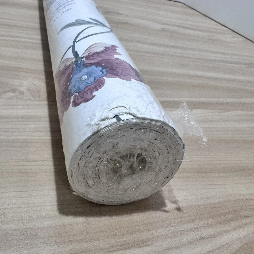 VTG York Wallcovering Wallpaper 1 Double Roll MS 4984 R31 Floral Pattern